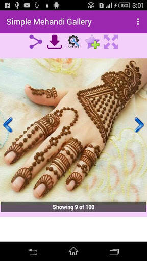 Simple Mehandi Designs Gallery screenshot 4