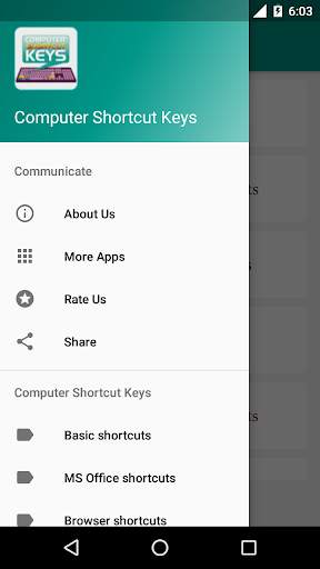 Computer Shortcut Keys screenshot 3