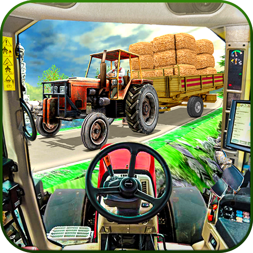 Real farming cargo tractor sim icon
