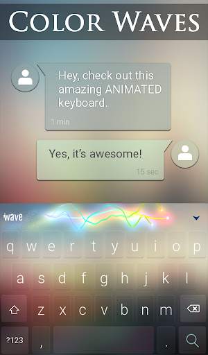 Color Waves Animated Keyboard  screenshot 3