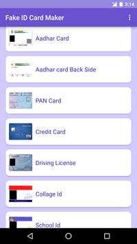 Fake Id Card Maker screenshot 1