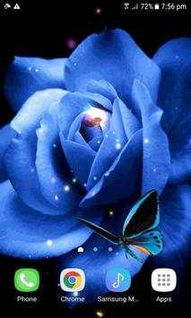 Blue Butterfly Rose LWP screenshot 2