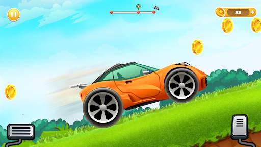 Uphill Races Car Game for kids screenshot 1
