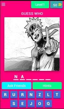 Guess naruto characters. screenshot 1