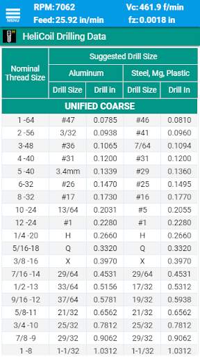 FSWizard Machinist Calculator скриншот 12