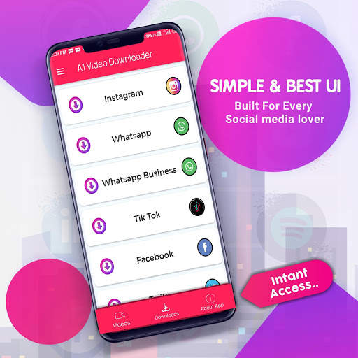 A1 Video Downloader -The All in one - Status Saver screenshot 1