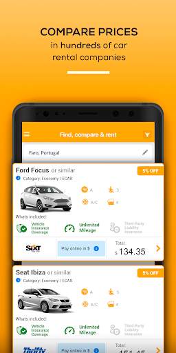 Rentcars.com: Car rental स्क्रीनशॉट 3