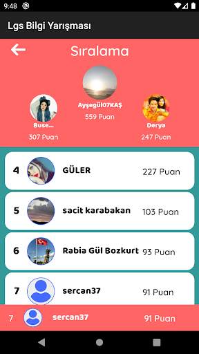 8. Sınıf Bilgi Yarışması & Sohbet Lgs Test Çöz screenshot 2