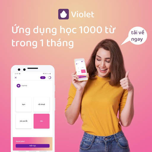 Violet: Học tiếng Anh phát âm với 3000 từ vựng screenshot 1
