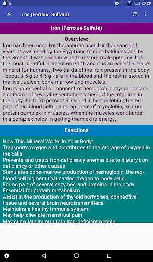 Vitamins and Minerals Guide screenshot 5