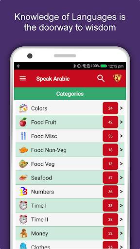 Speak Arabic : Learn Arabic Language Offline screenshot 1