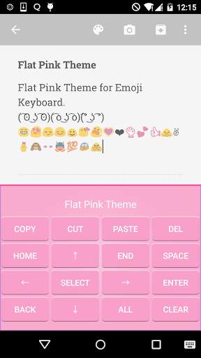 Classic Pink Emoji Keyboard screenshot 3