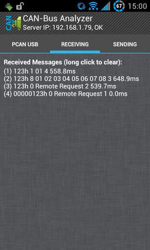 CAN-Bus Analyzer (PCAN USB) screenshot 4