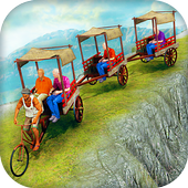 Offroad Bicycle Rickshaw Driving Simulator 2018 icon