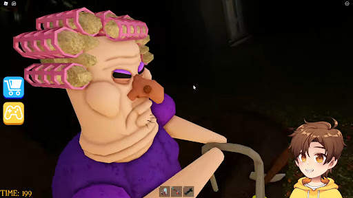 Scary grumpy gran obby room screenshot 5