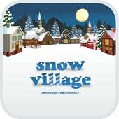 snow village go launcher theme 1.2