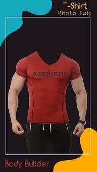 Men Body Builder T-Shirt Photo Suit 4 تصوير الشاشة