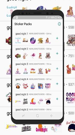 Good Night Sticker for whatsapp  WAStickerApps screenshot 4