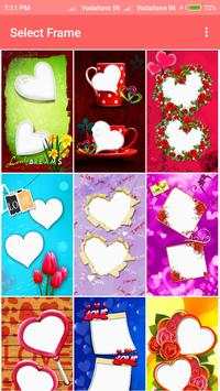 Love Heart Dual Photo Frame 1 تصوير الشاشة