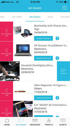 KNGRO - CONNECTING TRAVELERS AND SHOPPERS screenshot 6