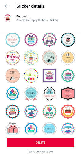 Happy Birthday Stickers for WA screenshot 7