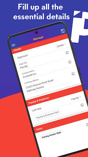 Simple Payslip Generator screenshot 1