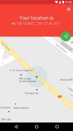 Share GPS Location Coordinates by Maps link screenshot 1