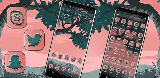 Pink Sky Launcher Theme screenshot 7