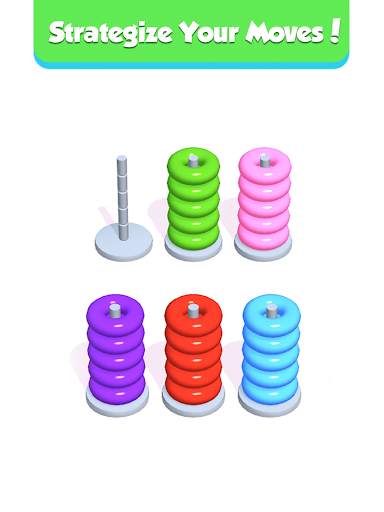 Hoop Stack - Color Puzzle Game screenshot 8