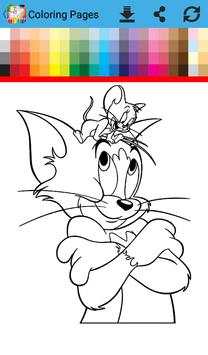 Coloring Book Tom and Mouse screenshot 4