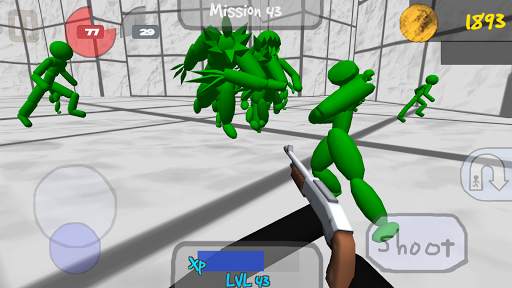 Stickman penembak dengan zombie screenshot 2