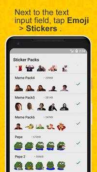 Send Meme Stickers for Whatsapp screenshot 3