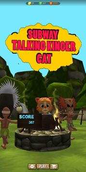 Subway Ginger - Talking Cat screenshot 1