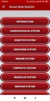 Human Body Systems screenshot 1