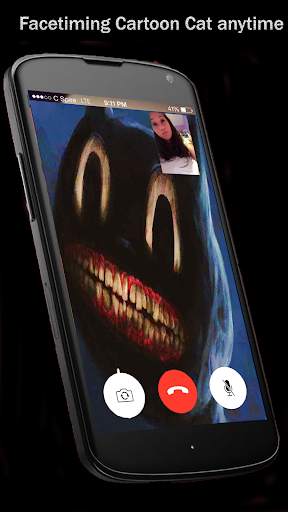 Video Call Horror Cartoon Cat Live screenshot 2