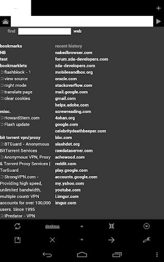 Naked Browser Pro / NB Pro LTS web browser screenshot 1