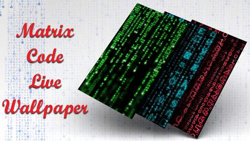 Digital Matrix Code Rain Live Wallpaper screenshot 1