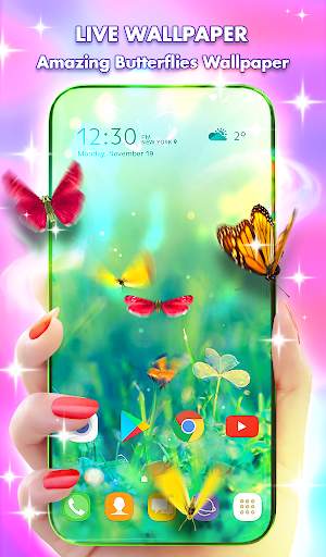 Butterfly Live Wallpaper Theme screenshot 2