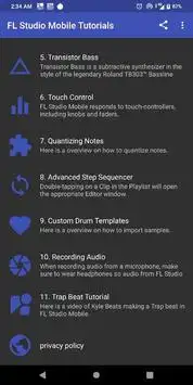 Lesson FL Studio Mobile Tutorials screenshot 3