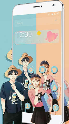 Love Couple Fashion Pose Theme screenshot 1