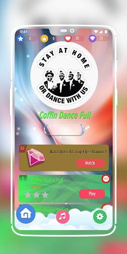 Coffin Dance Meme - Astronomia Piano Tiles Game screenshot 1