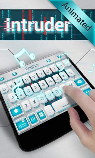 Intruder GO Keyboard Animated Theme स्क्रीनशॉट 5