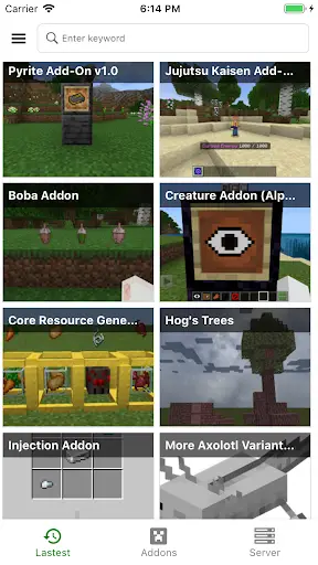 Addons for MCPE - Mods Packs 1 تصوير الشاشة