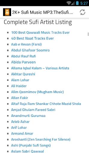 5000 Sufi Music MP3: TheSufi.com screenshot 2