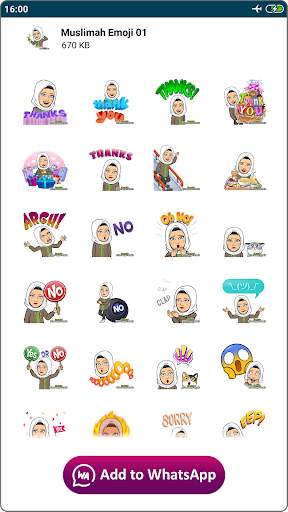 Islamic Stickers for WA WAStickerApps screenshot 10
