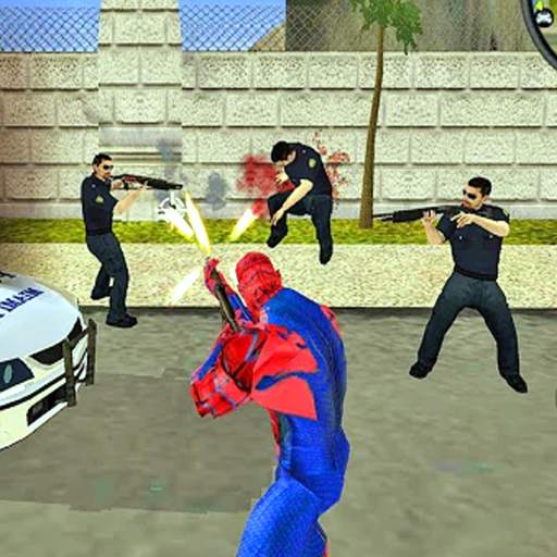 Angry Rope Hero Iron Gangstar City Street Vice 2.0