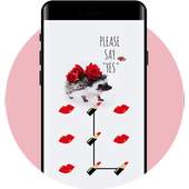 Lips APP LOCK Theme Rose Pin Lock Screen 1.0.0