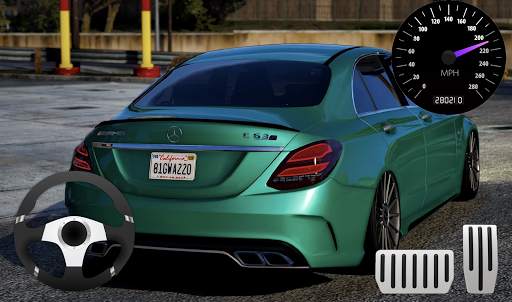 Parking Mercedes C63 AMG City Drive screenshot 2