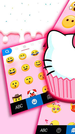 Cat Cupcake कीबोर्ड थीम स्क्रीनशॉट 3