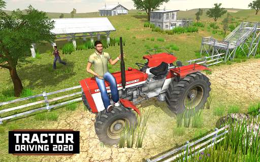 Village Tractor Driving Sim 3D screenshot 4